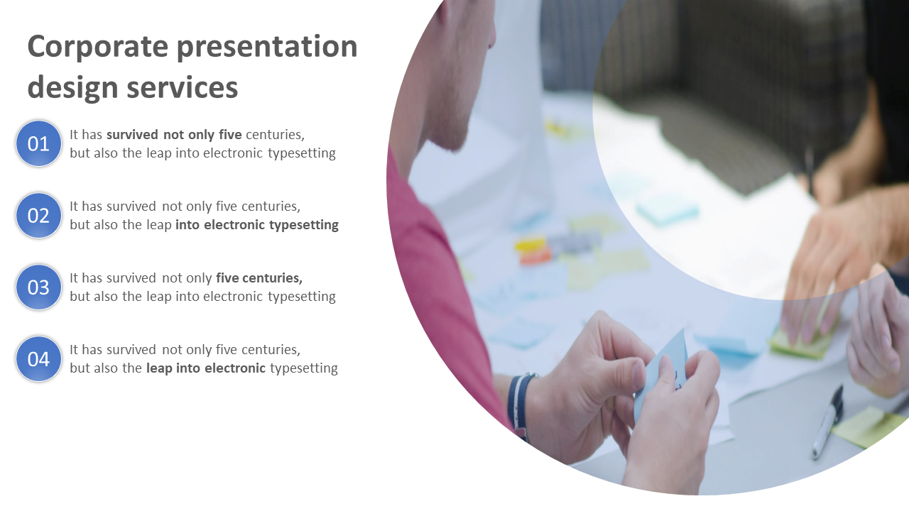 corporate presentation design services